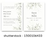 wedding invitations save the... | Shutterstock .eps vector #1500106433