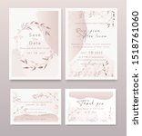 wedding invitation   save the... | Shutterstock .eps vector #1518761060