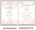 wedding invitations save the... | Shutterstock .eps vector #1584351973