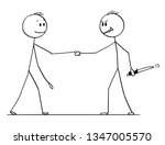 cartoon stick figure drawing... | Shutterstock .eps vector #1347005570