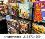 Small photo of Sacramento, CA, USA July 28th, 2022 Magazines and tabloids for sale at a local supermarket