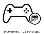 console gaming gamepad icon ... | Shutterstock .eps vector #2154419383