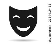 theater face mask icon shadow ... | Shutterstock .eps vector #2154419483
