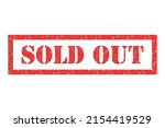 sold out stamp symbol  label... | Shutterstock .eps vector #2154419529