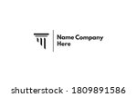 vector logo on which an... | Shutterstock .eps vector #1809891586