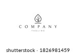 vector black logo on which an... | Shutterstock .eps vector #1826981459