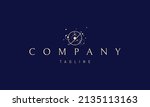 vector golden logo on which an... | Shutterstock .eps vector #2135113163