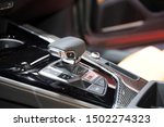 Small photo of Germany, Frankfurt - 10.September 2019: Audi S5 Coupe, TDI Tiptronic - detail of shift gear and multi-function switch, IAA Car Show Frankfurt 2019