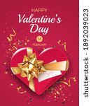 valentine's day greeting card... | Shutterstock .eps vector #1892039023