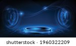 futuristic hall of digital... | Shutterstock .eps vector #1960322209