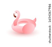 pink flamingo illustration... | Shutterstock .eps vector #1654367986