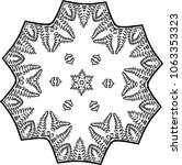 illustration of a kaleidoscope... | Shutterstock . vector #1063353323