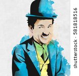 Charlie Chaplin In Colors