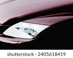 headlight of sportcar at light-shade (subject is global altered PS)