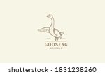 Goose Line Engraved Vintage...