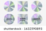 set of hologram label geometric ... | Shutterstock .eps vector #1632590893