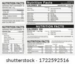 nutrition facts table indicator ... | Shutterstock .eps vector #1722592516