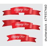 red ribbons horizontal banner... | Shutterstock .eps vector #679557460