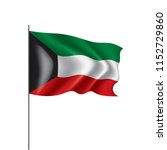 kuwait flag  vector... | Shutterstock .eps vector #1152729860