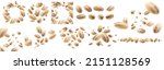 a set of photos. pearl barley... | Shutterstock . vector #2151128569