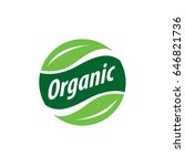 vector logo organic | Shutterstock .eps vector #646821736