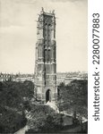 Small photo of Paris. France. 1900s. Tower Saint Jacques. Tour Saint-Jacques. Saint-Jacques Tower.