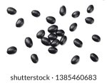 Black Kidney Beans Isolated On...
