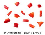Pieces Of Red Sweet Bell Pepper ...