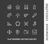 modern  simple vector icon set... | Shutterstock .eps vector #1102112900