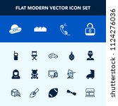 modern  simple vector icon set... | Shutterstock .eps vector #1124276036