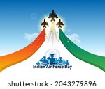 Indian Air Force Day celebration background