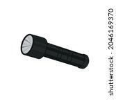  metallic touristic flashlight. ... | Shutterstock .eps vector #2046169370