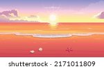 sunset on the sea.summer... | Shutterstock .eps vector #2171011809