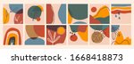 big set of abstract backgrounds.... | Shutterstock .eps vector #1668418873