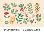 various branches with flowers ... | Shutterstock .eps vector #1930086296