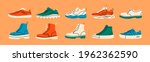 various shoes icons collection. ... | Shutterstock .eps vector #1962362590