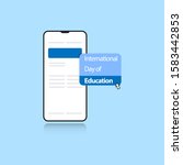 international day of education... | Shutterstock .eps vector #1583442853