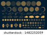 set of gold decorative elements ... | Shutterstock .eps vector #1482252059