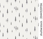 spruce  fir trees silhouettes ... | Shutterstock .eps vector #2044520936