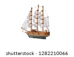 Sail Ship Toy Isolated On The...