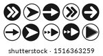 arrow icon vector sign in white ... | Shutterstock .eps vector #1516363259