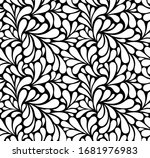 vector seamless black and white ... | Shutterstock .eps vector #1681976983