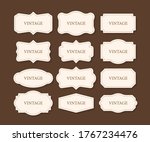 vintage frames set  clipart... | Shutterstock .eps vector #1767234476