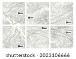 set of stylized elevation... | Shutterstock .eps vector #2023106666