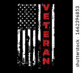 us veteran. usa army flag.... | Shutterstock .eps vector #1662396853