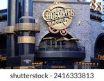 Small photo of Universal City, Hollywood, California – October 3, 2023: The Toothsome Chocolate Emporium and Savory Feast Kitchen on CityWalk at Universal Studios Hollywood