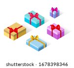 gift collection. vector... | Shutterstock .eps vector #1678398346