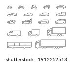 set of transport icons  line... | Shutterstock .eps vector #1912252513