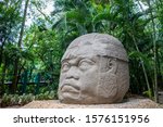 Pre Hispanic Olmec Head For...