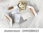 A pair of wedding shoes   a...